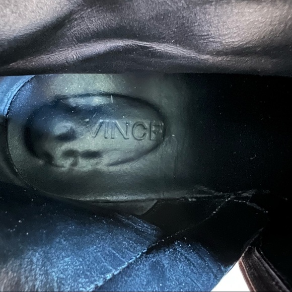 Vince Blakely Sleek Suede Block Heel Boots - Neutral Gray - Picture 5 of 10